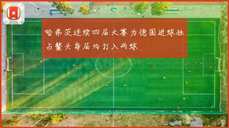 哈弗茨连续四届大赛为德国进球独占鳌头每届均打入两球